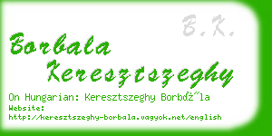 borbala keresztszeghy business card